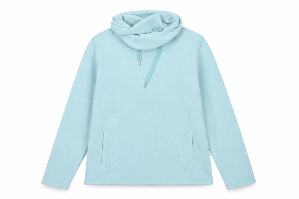 Mountain Warehouse Women’s Blue Pullover Hoodie UK 12 Cotton Cowl Neck