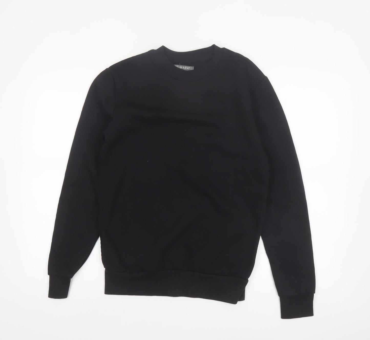 Primark Men's Black XS Pullover Crew Neck Sweatshirt