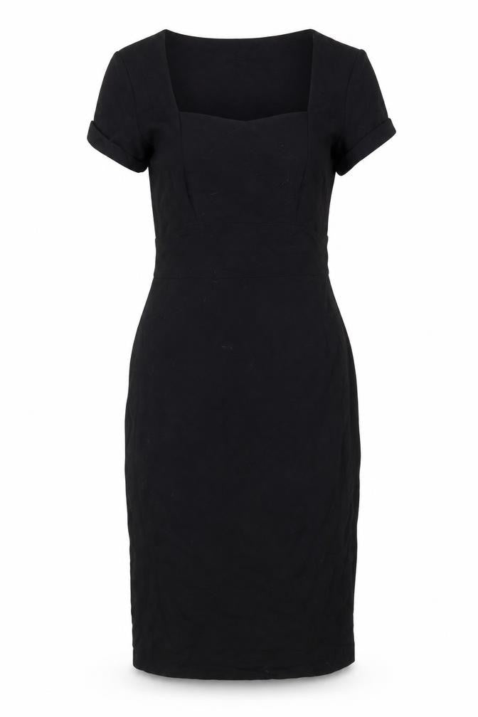 Principles Women Black Size 10 Sheath Knee Length Dress