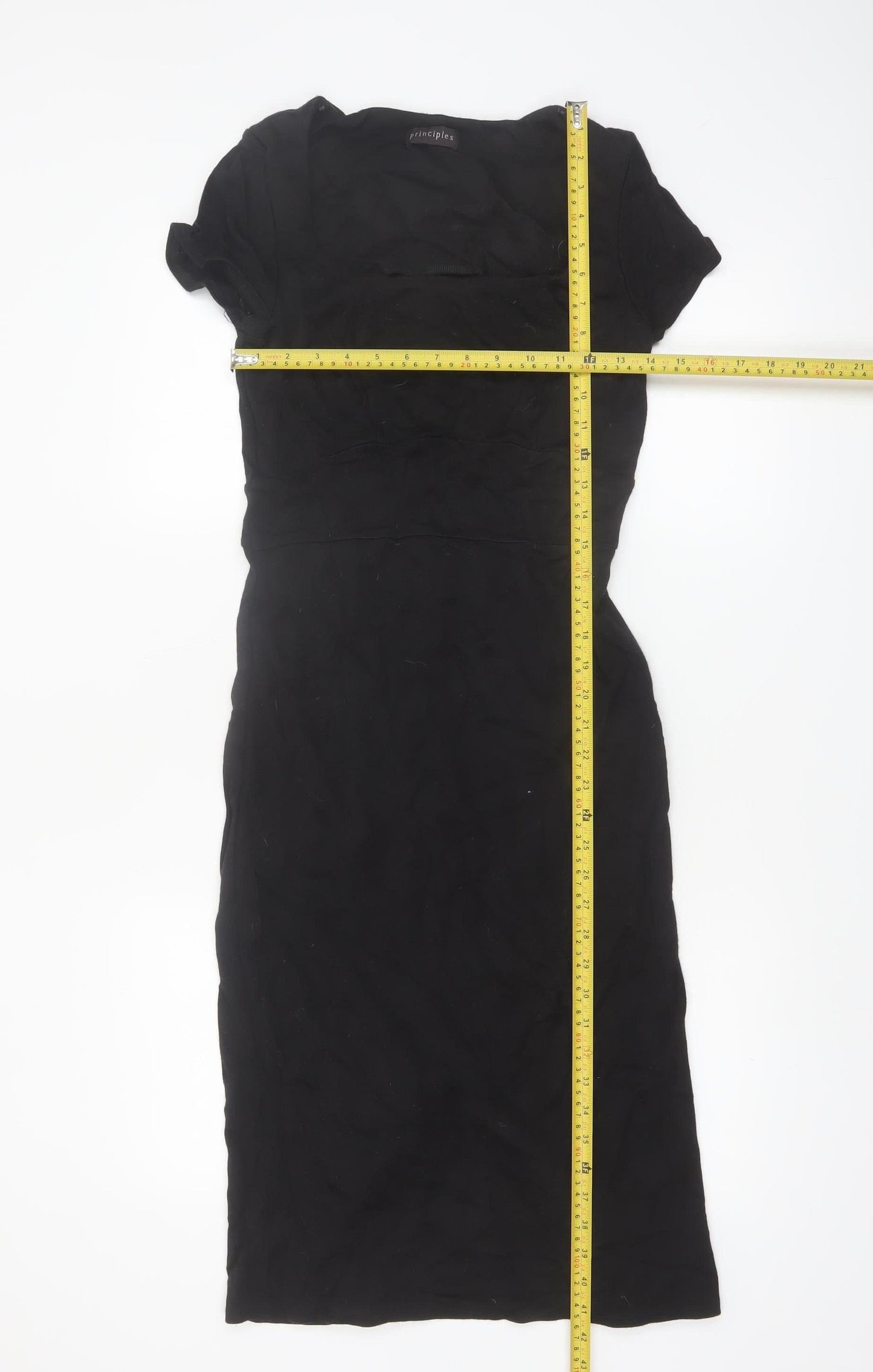Principles Women Black Size 10 Sheath Knee Length Dress