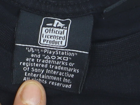 Primark Boys Black PlayStation T-Shirt 9-10 Years Short Sleeve Graphic