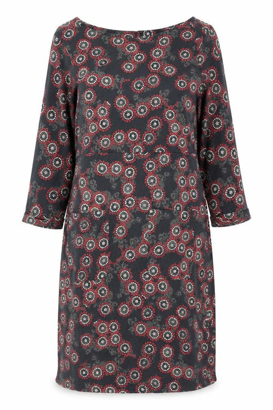 White Stuff Women’s Multicoloured Floral Cotton Shift Dress Size 16