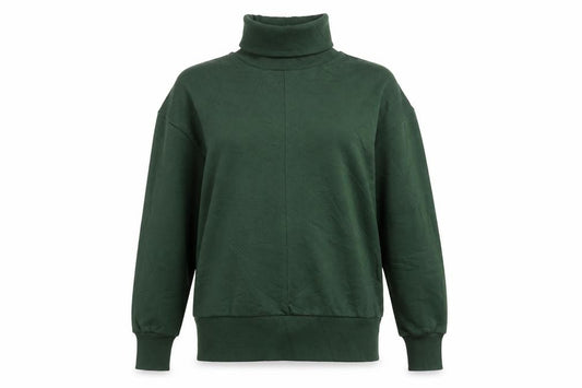 Marks and Spencer Women’s Green Roll Neck Long Sleeve Pullover Sweatshirt Size 8