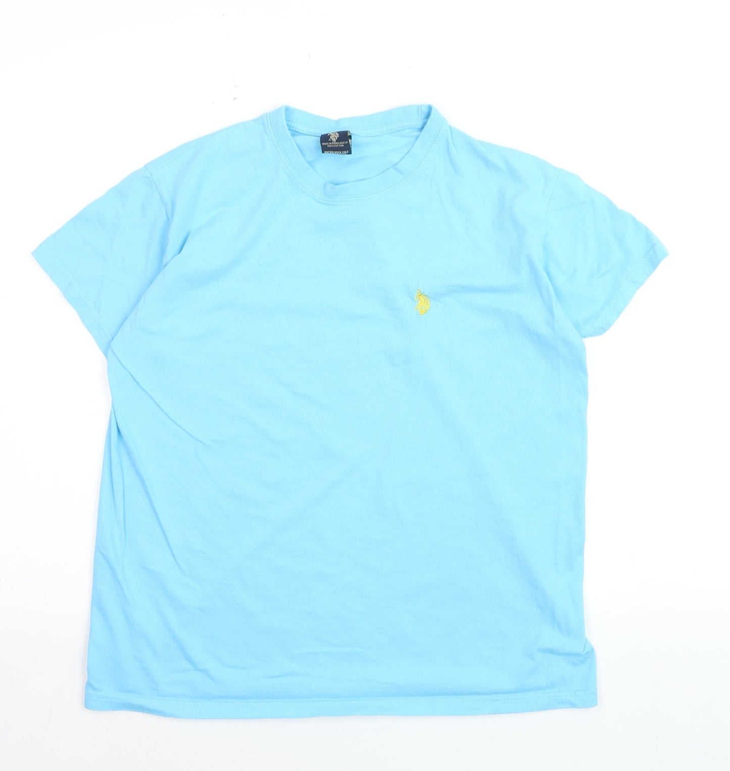 U.S. Polo Assn. Men's Blue Cotton Crew Neck T-Shirt Size L