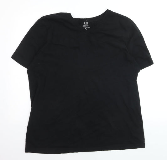 GAP Men's Black XL V-Neck Classic Cotton T-Shirt
