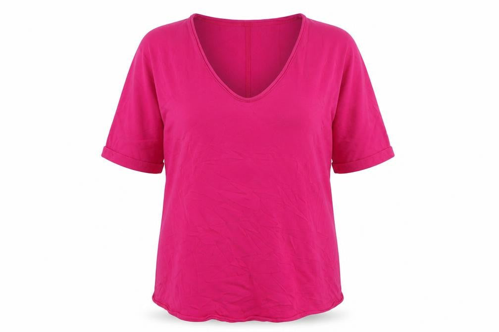 Marks & Spencer Per Una Women's Pink Cotton Tunic Blouse Size 10