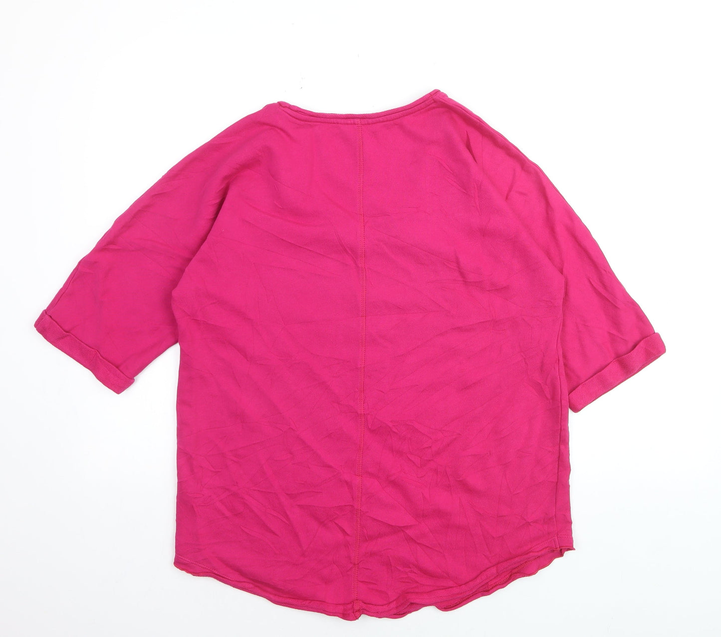 Marks and Spencer Per Una Women's Pink Cotton Tunic Blouse Size 10