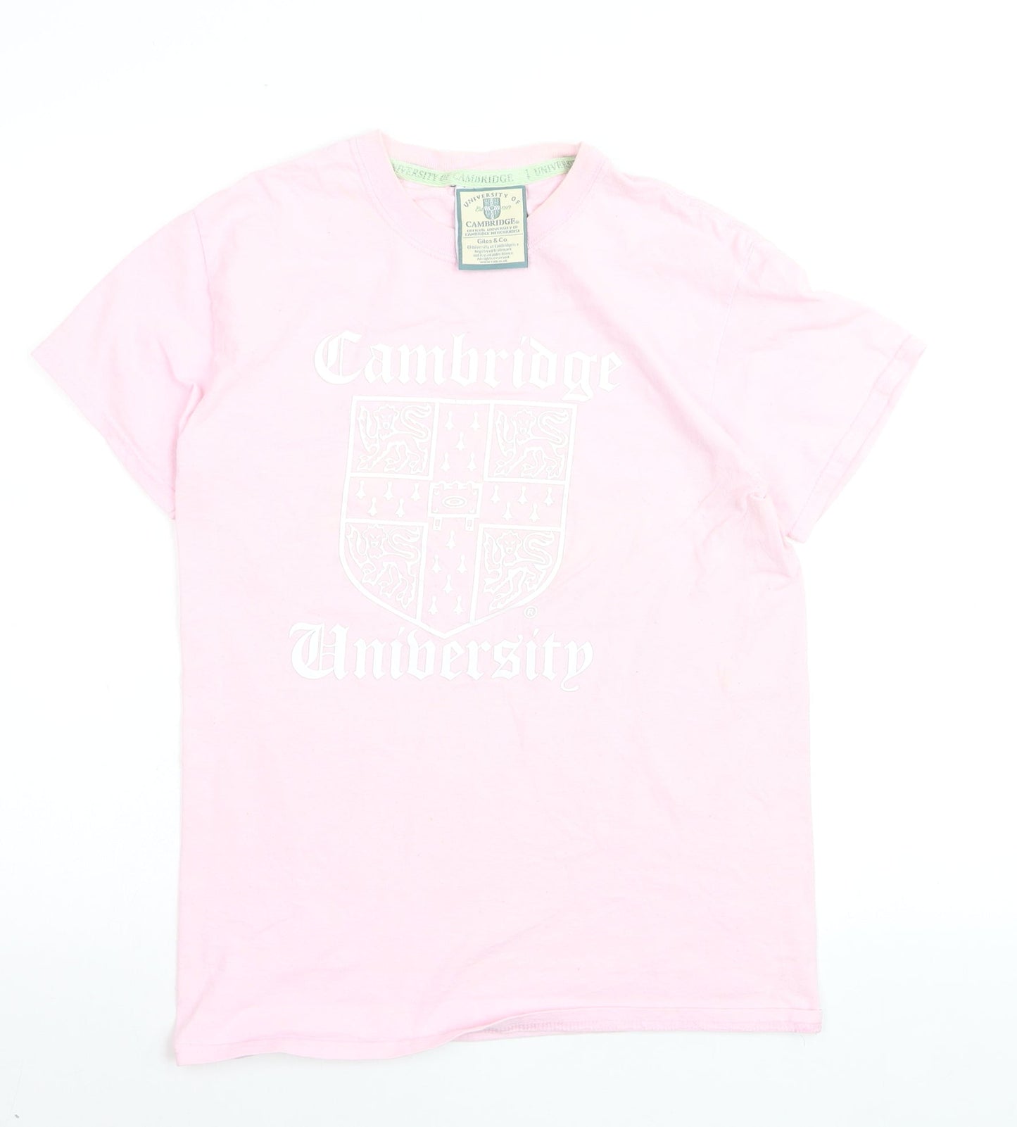 Giles & Co. Women’s Pink Cambridge University Cotton T-Shirt S