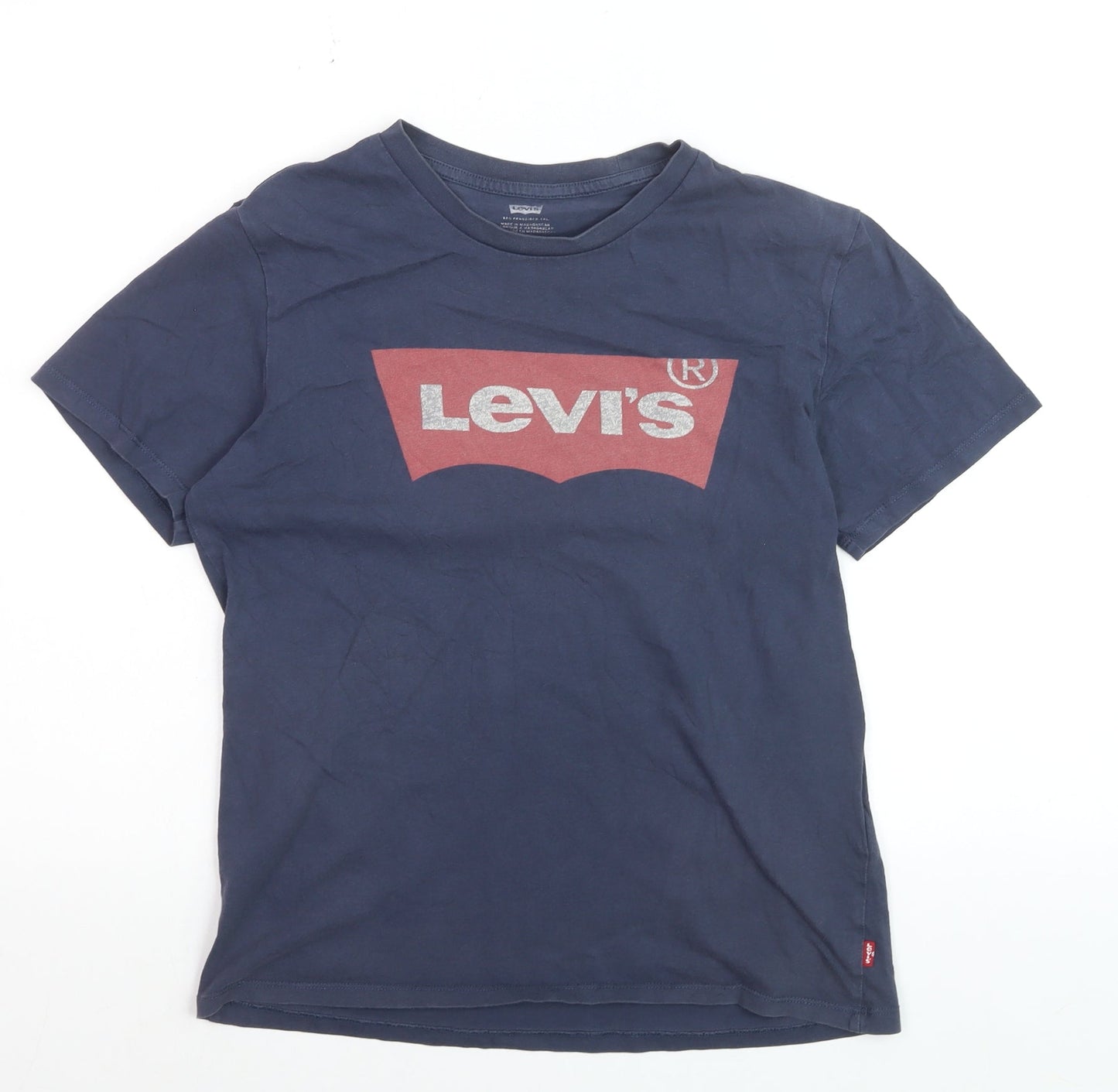 Levi's Men's Blue Graphic Logo Regular Fit Cotton T-Shirt M