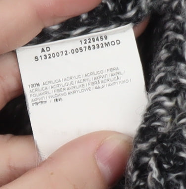OVS Women's Grey Chunky Knit Open Cardigan Size S