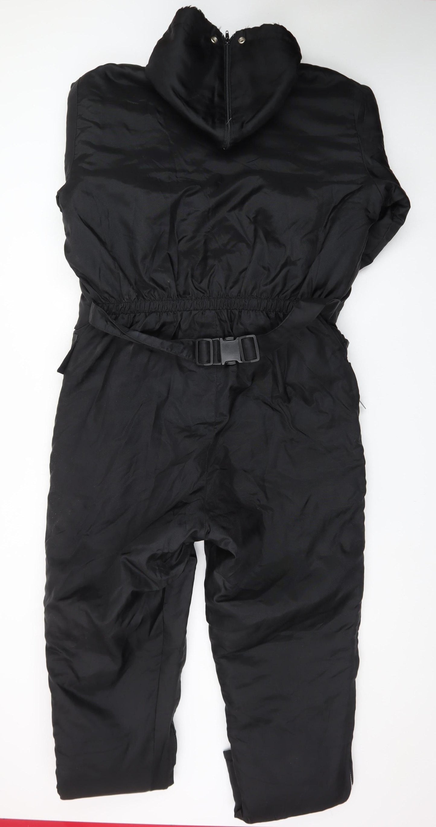 Edco Men's Black M Insulated Snow Pants Ski Suit Belted Hooded Winter Gear