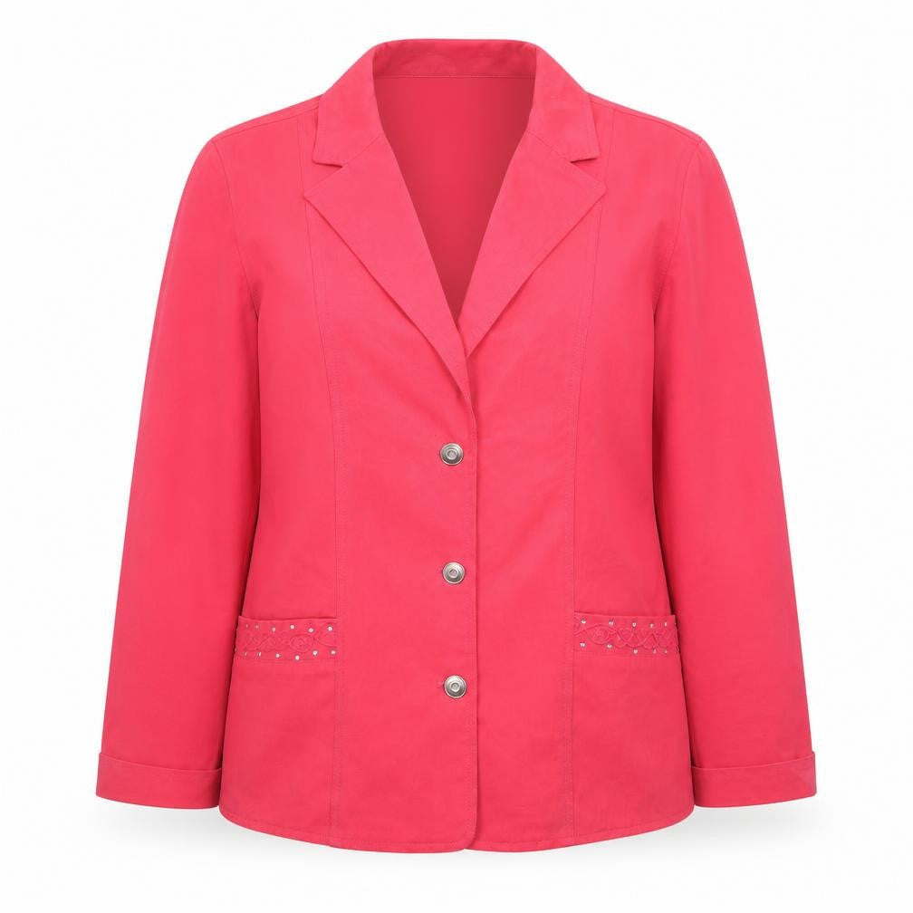Isle Women’s Pink Size 14 Classic Single-Breasted Blazer