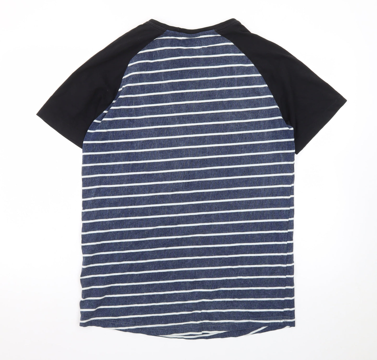 Rip Curl Men’s Blue Striped Short Sleeve Crew Neck T-Shirt Size M