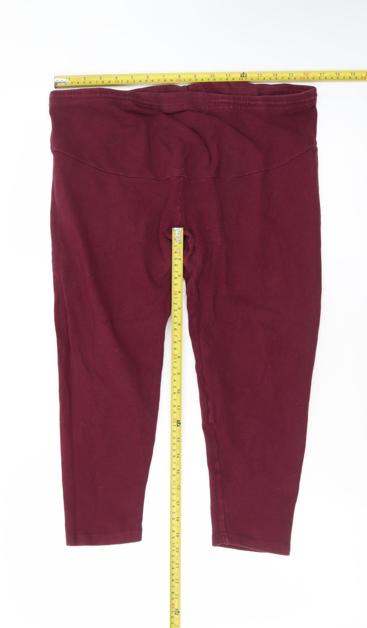 Love Leggings Women Burgundy UK 20 Ankle Stretch Leggings
