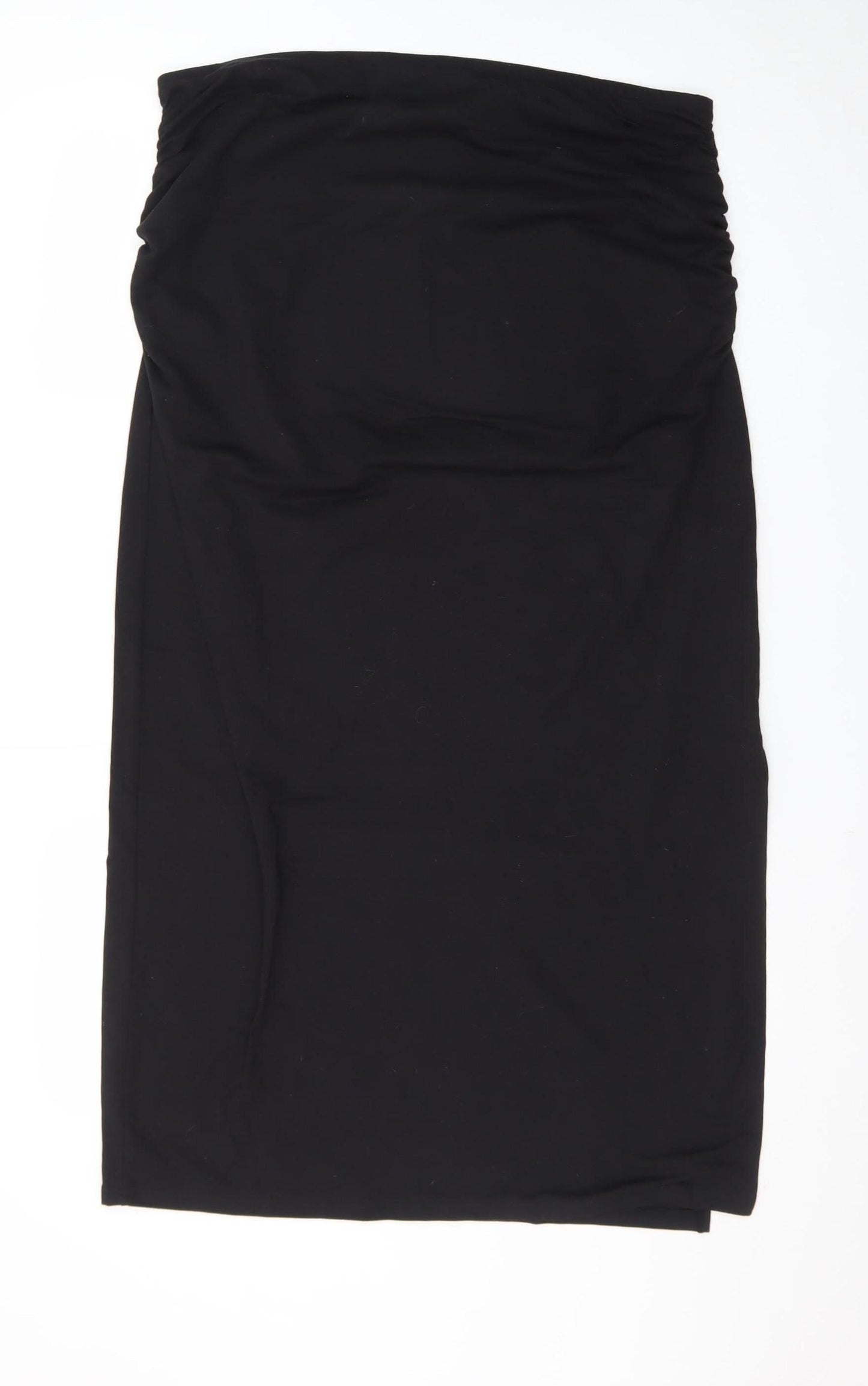 H&M Divided Women Black Midi Stretch Pencil Skirt XL