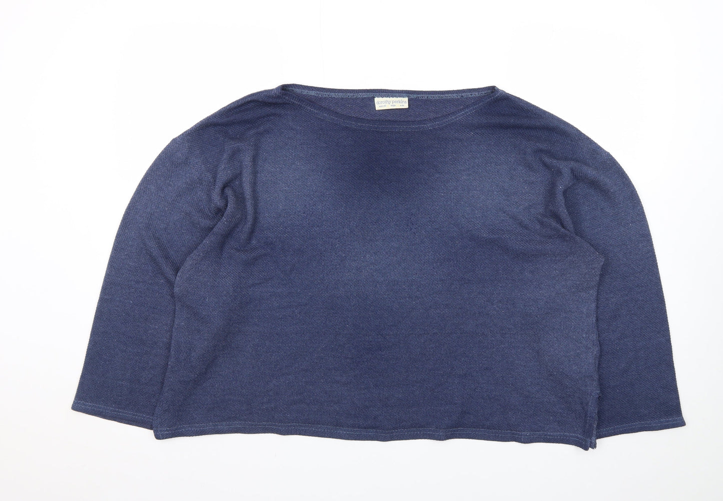 Dorothy Perkins Women Blue Large Knit Pullover Jumper