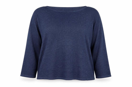 Front view of Dorothy Perkins Women Blue Large Knit jumper