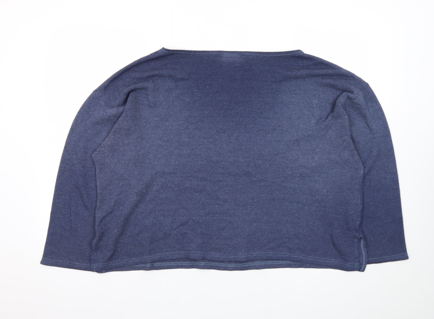 Dorothy Perkins Women Blue Large Knit Pullover Jumper
