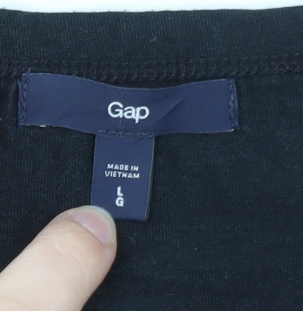 Gap Women’s Black Short Sleeve Cotton Modal T-Shirt Size L