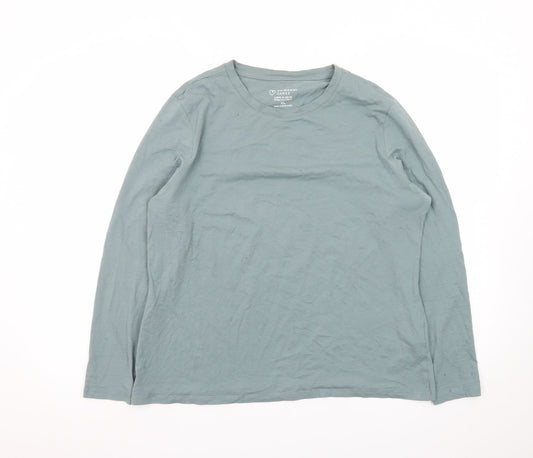 Primark Men’s Green Long Sleeve Stretch Crew T-Shirt XL