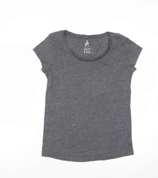 Atmosphere Women’s Grey Basic Short Sleeve Jersey T-Shirt Size 12