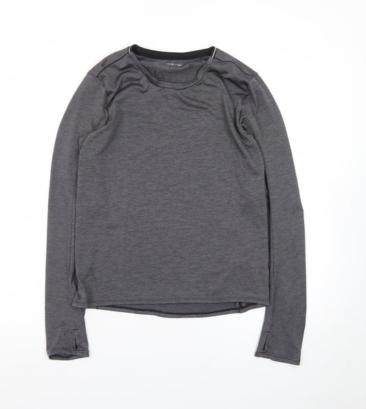 Scrida Sport Men’s Grey Long Sleeve Athletic Fit T-Shirt Size S