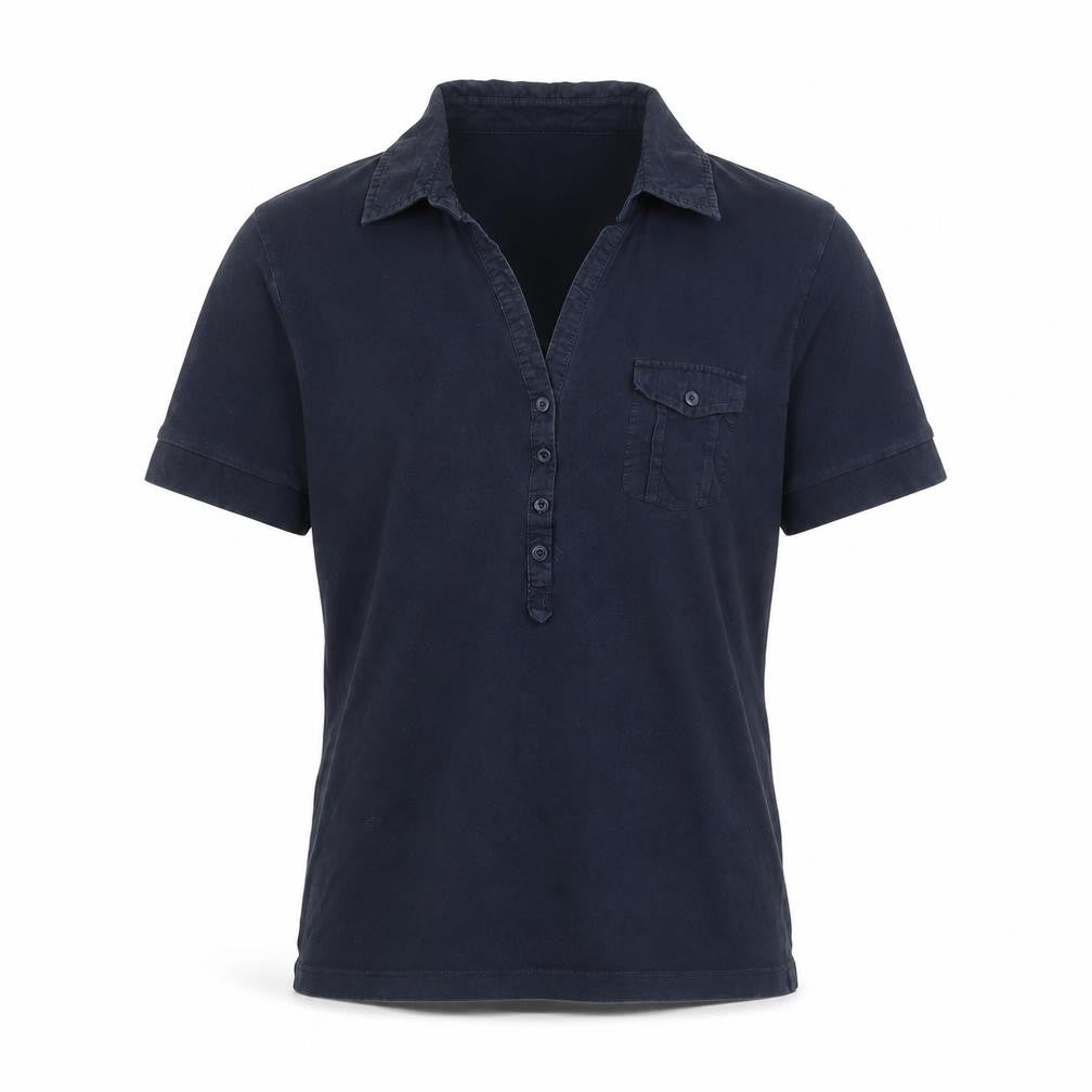 Marks & Spencer Autograph Blue Cotton Stretch Polo Shirt Size S