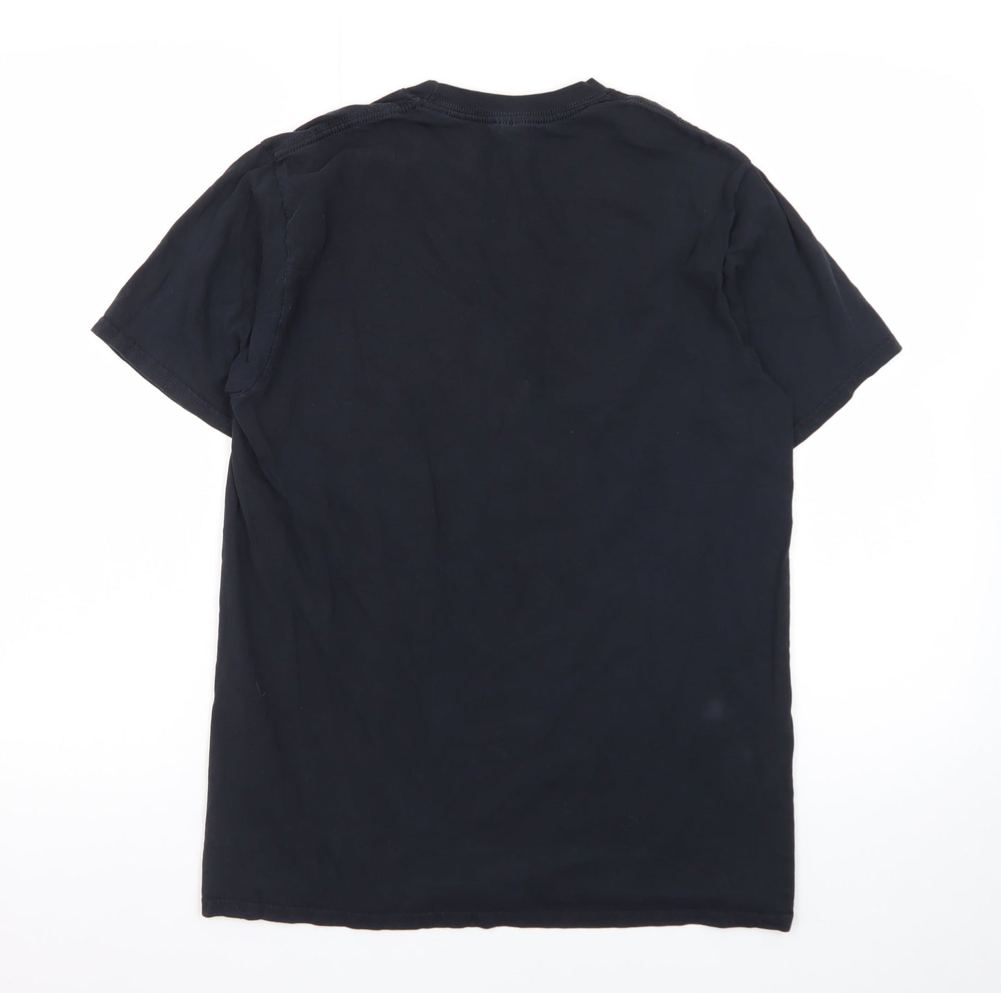Gildan Men’s Black Huel Logo Cotton Crew Neck Short Sleeve T-Shirt Medium