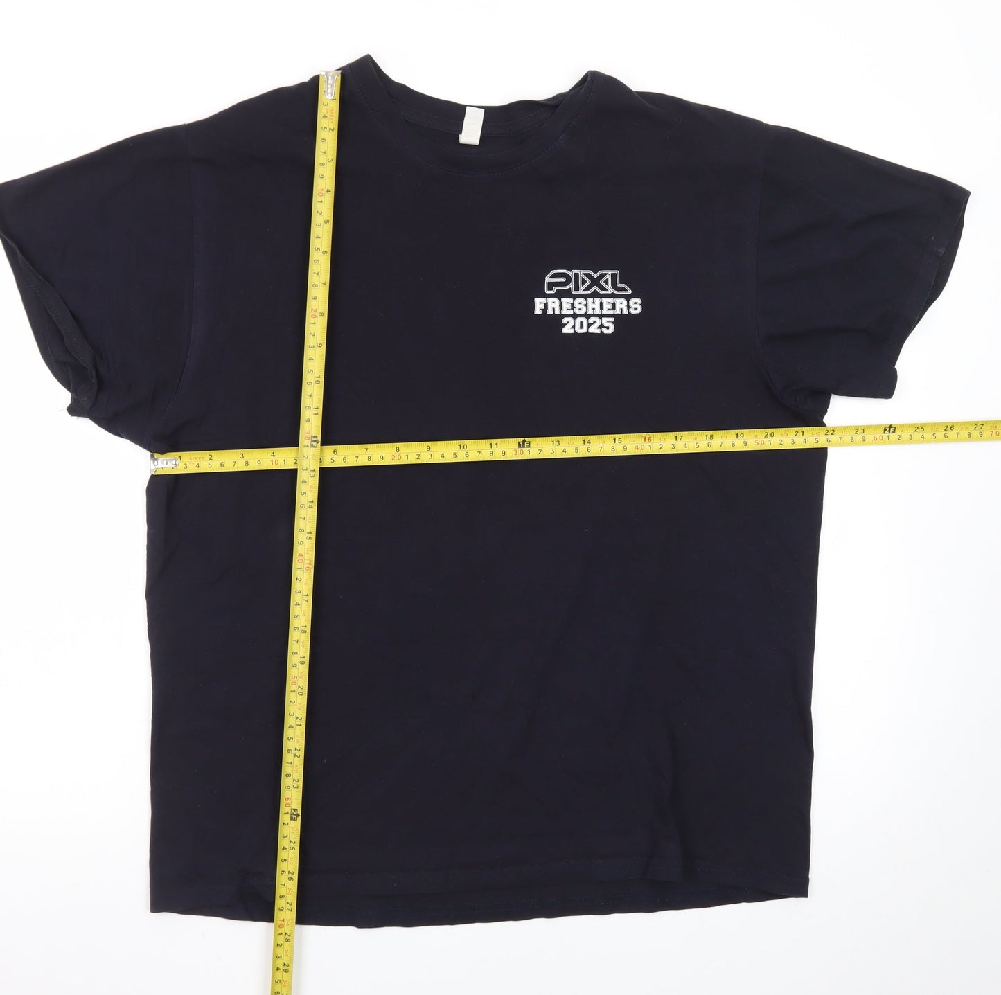 Casual Classics Men's Navy Blue L PIXL Freshers 2025 Graphic T-Shirt
