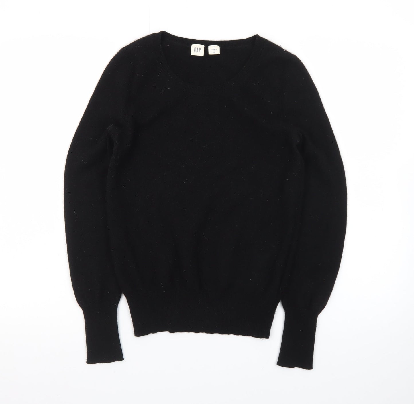 GAP Women’s Black 100% Cashmere Crew Neck Jumper XS