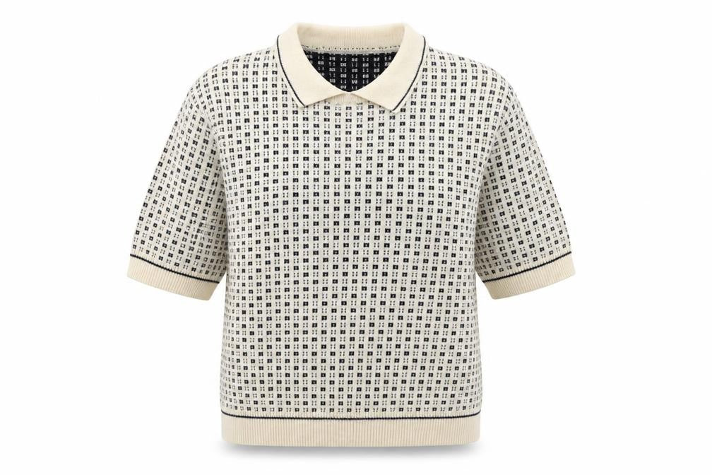Marks & Spencer Women Beige Collared Knit Short Sleeve Jumper Size 12