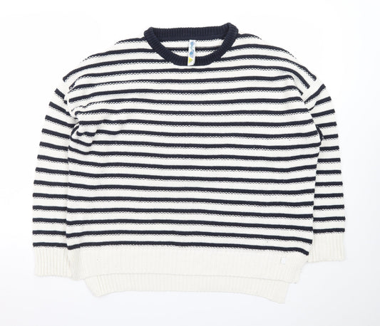 Seasalt Women’s Multicoloured Striped Cotton Jumper Size 16