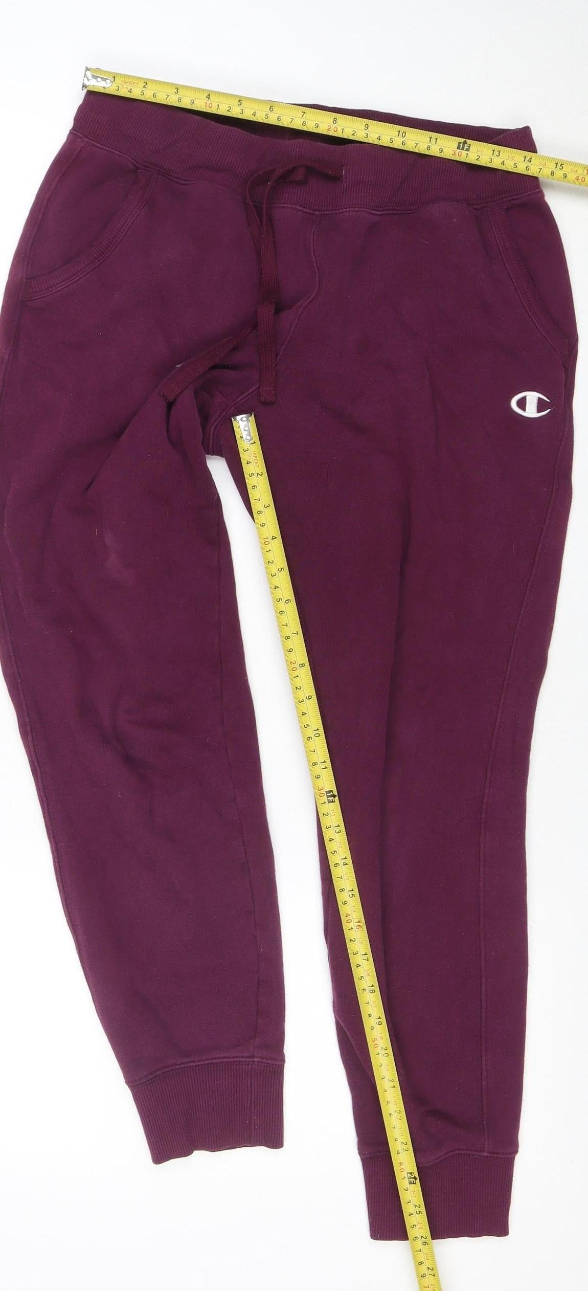 Champion Women’s Purple Jogger Sweatpants Size S Cotton Blend Fleece