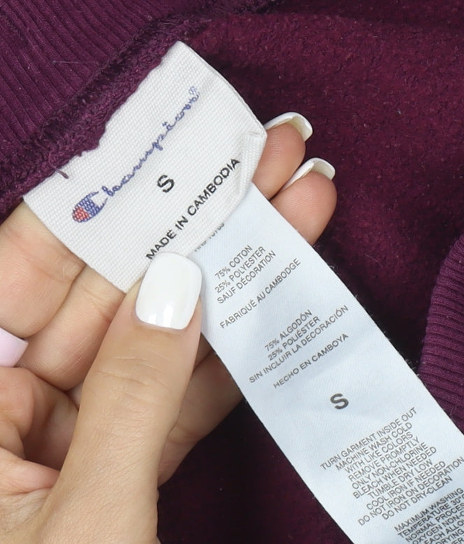 Champion Women’s Purple Jogger Sweatpants Size S Cotton Blend Fleece