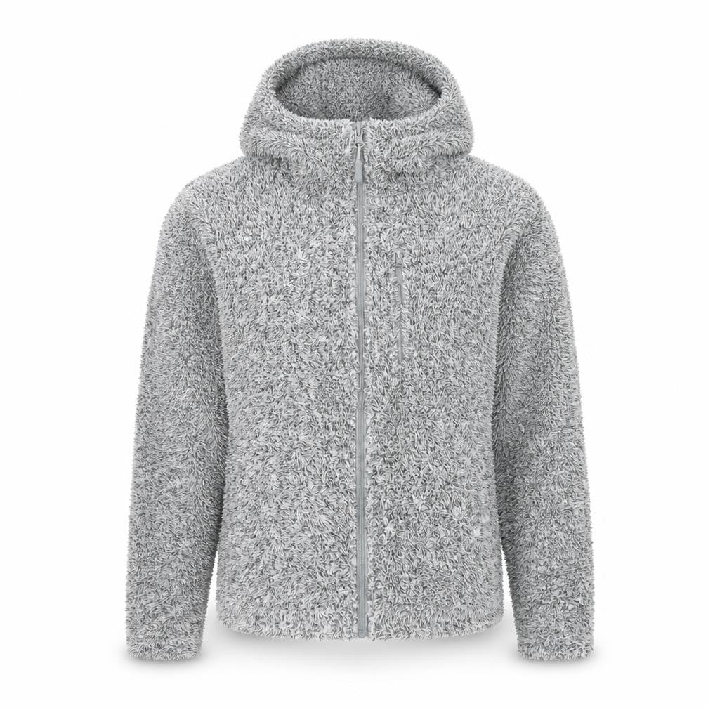 Peter Storm Women Grey Size 12 Fleece Hooded Full Zip Jacket