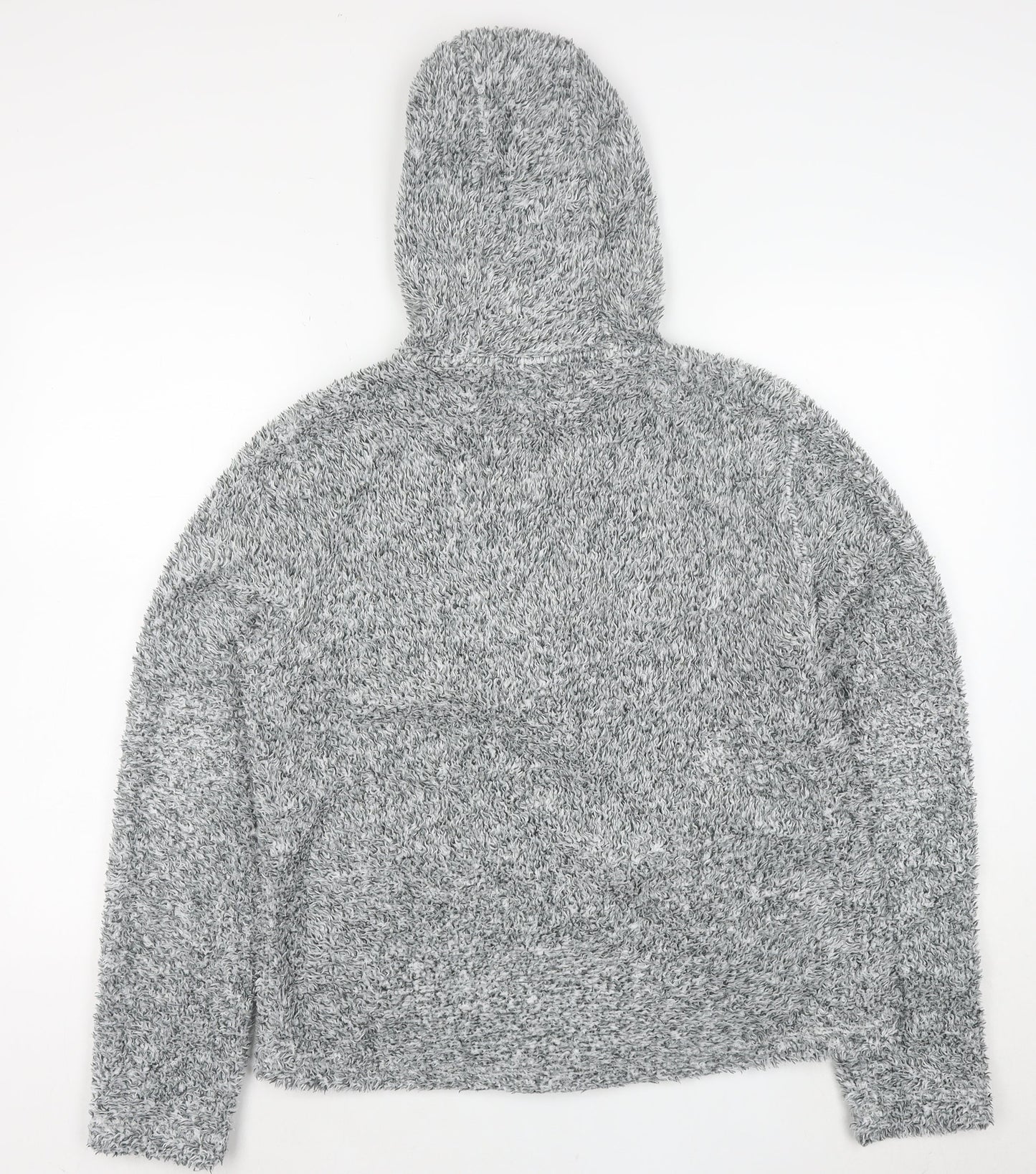 Peter Storm Women Grey Size 12 Fleece Hooded Full Zip Jacket