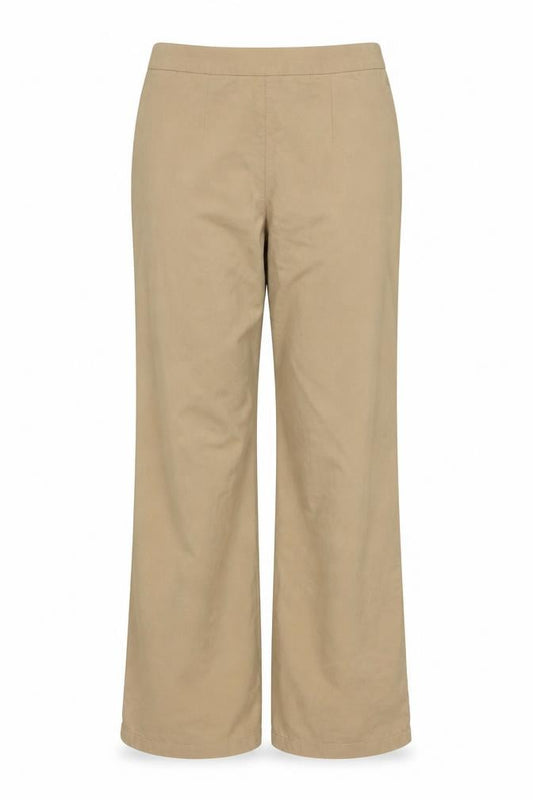 H&M Divided Women's Beige Slim Fit Stretch Trousers Size 10