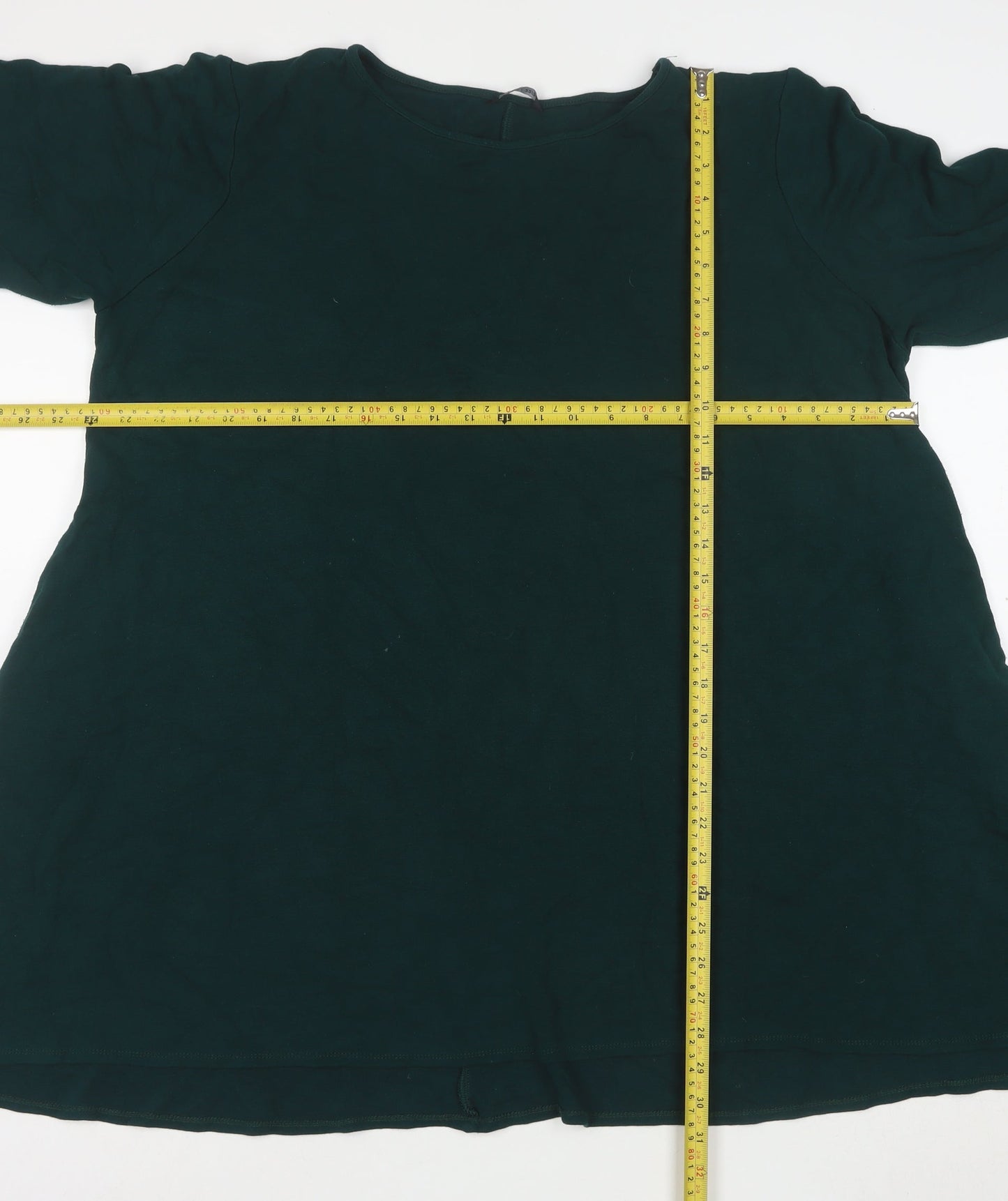 Roman Women’s Green Jersey A-Line Dress Size 22/24 Half Sleeve