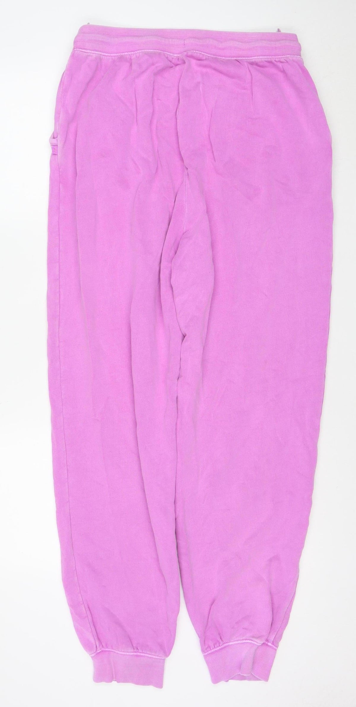 Boutique Womens Pink Cotton Jogger Trousers Size M Regular Fit