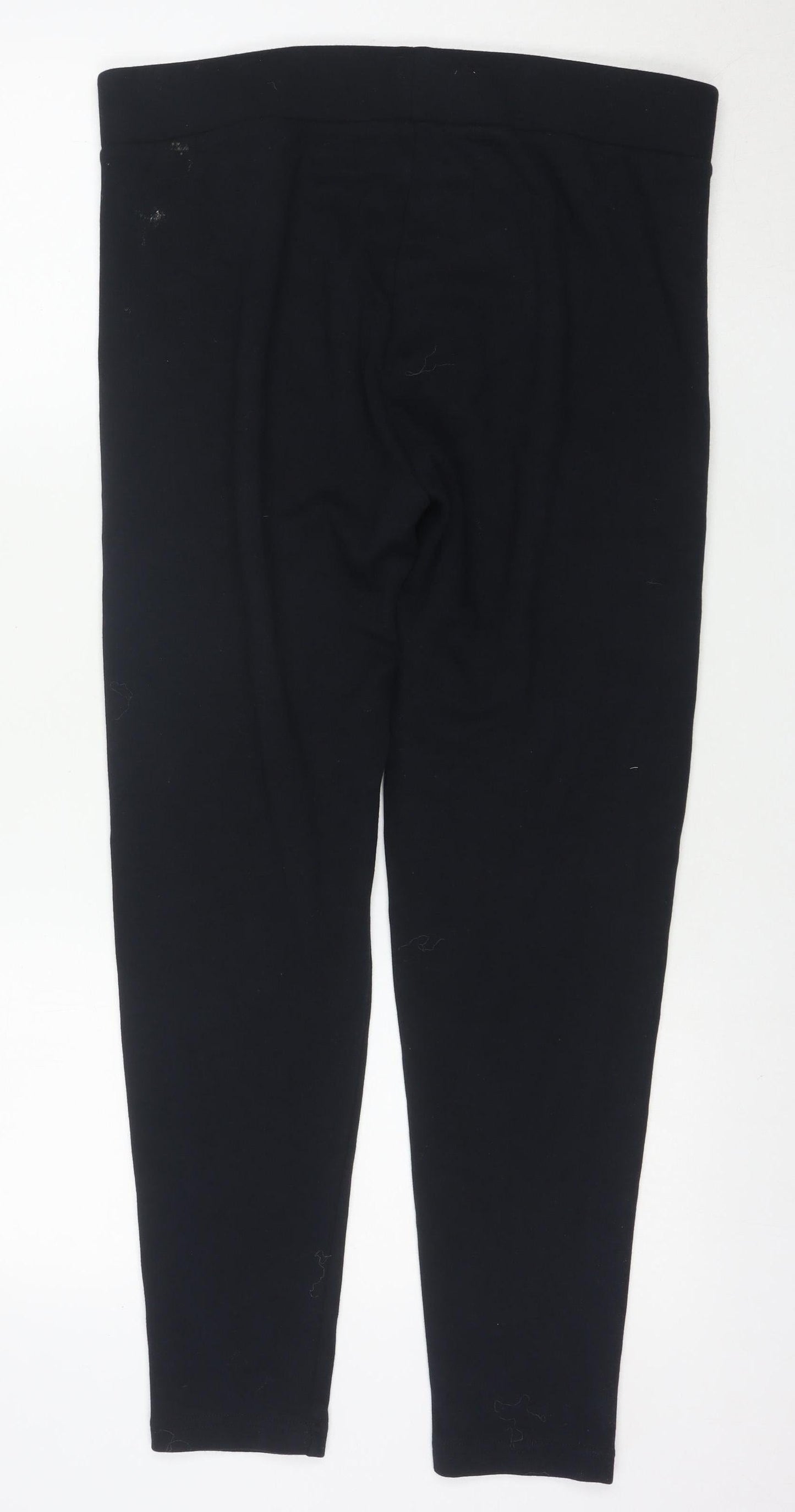 Marks and Spencer Women's Black Size 16 Regular Stretch Leggings