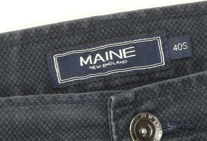 Maine New England Men's Blue 40S Chino Trousers Cotton Stretch