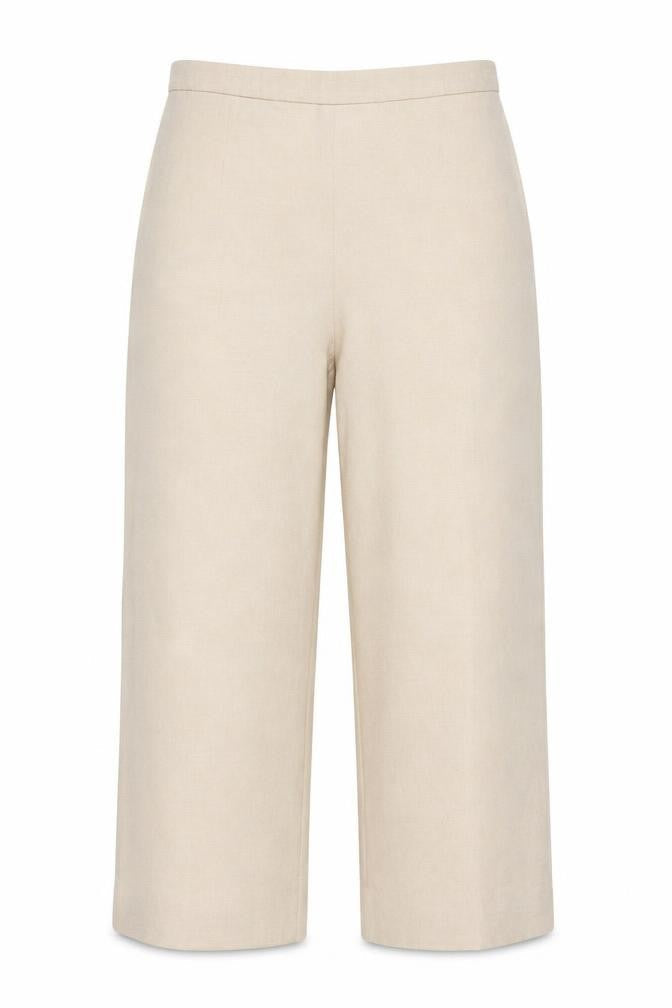 Eastex Women Beige High Rise Straight Trousers Size 12