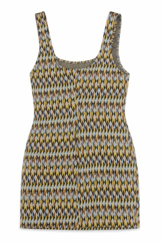 Zara Women Multicoloured S Geometric Pinafore Dress