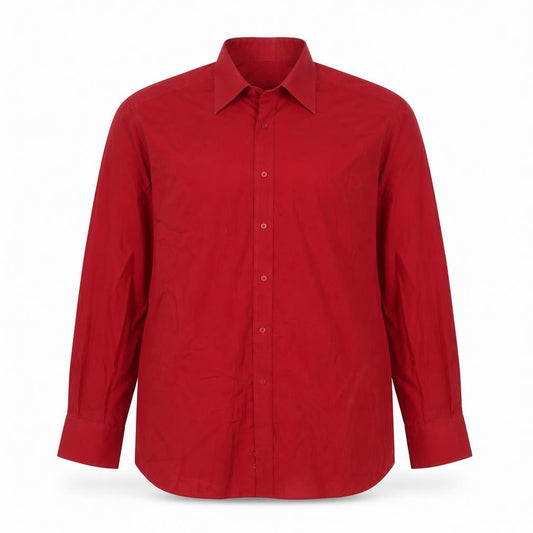 Ben Sherman Men's Red 17 Long Sleeve Regular Fit Button-Up Shirt