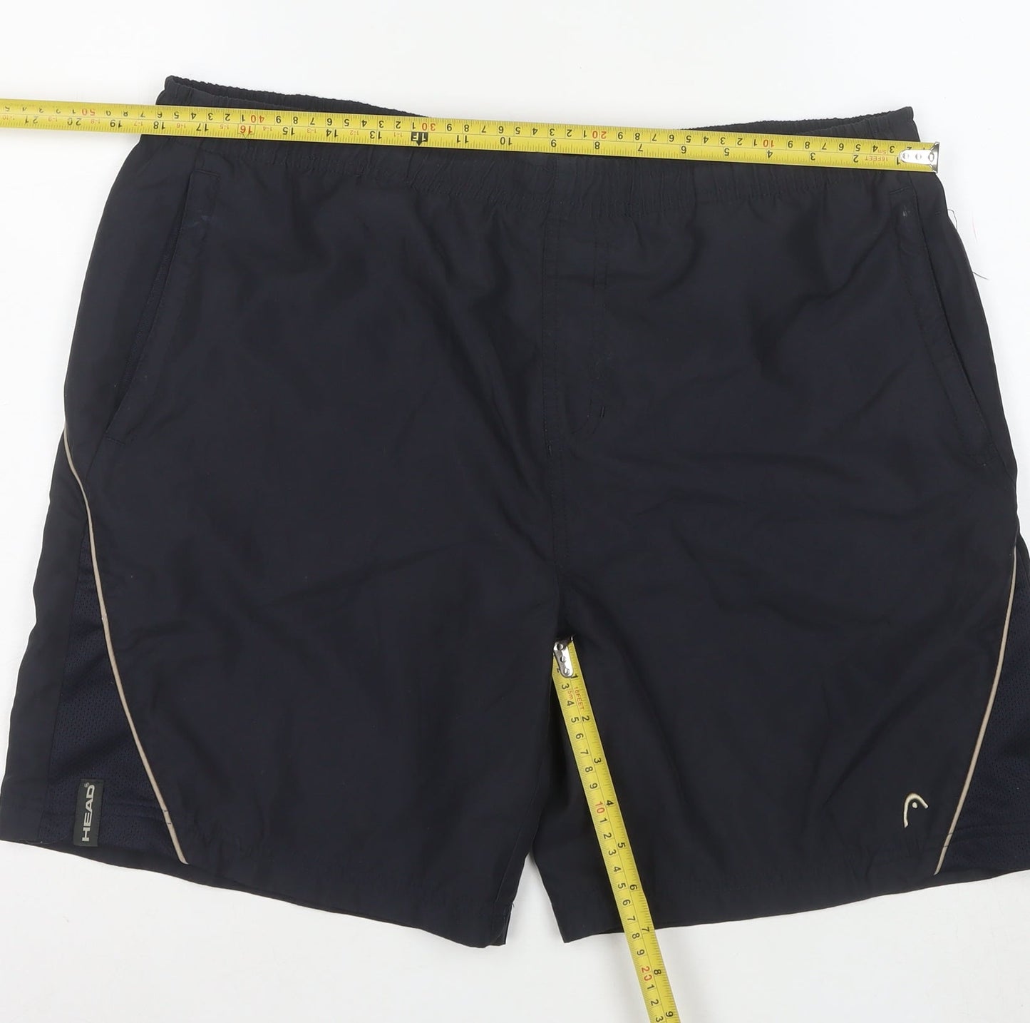 Head Mens Black Athletic Running Shorts L Quick Dry Lightweight