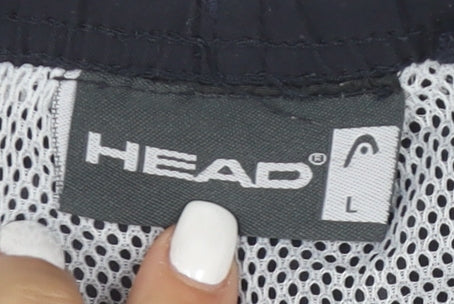 Head Mens Black Athletic Running Shorts L Quick Dry Lightweight