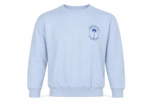 Quiet Storm Men's Blue Crew Neck Pullover Sweatshirt Size S