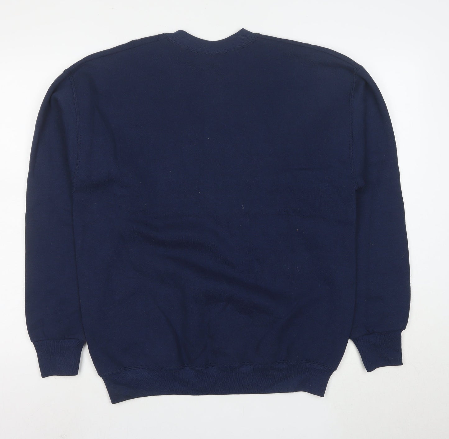 Fruit of the Loom Blue Funny Graphic Unisex L Pullover Sweatshirt