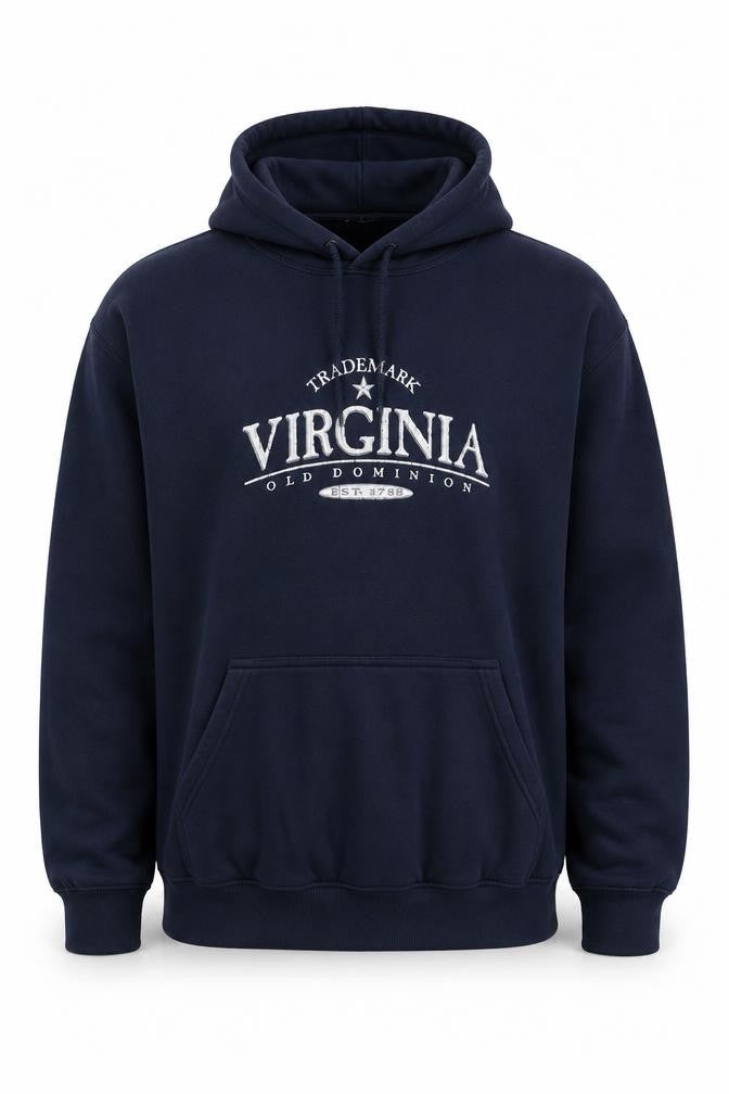Gildan Men’s Blue Virginia Graphic Pullover Hoodie XL