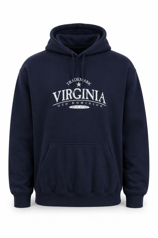 Gildan Men’s Blue Virginia Graphic Pullover Hoodie XL
